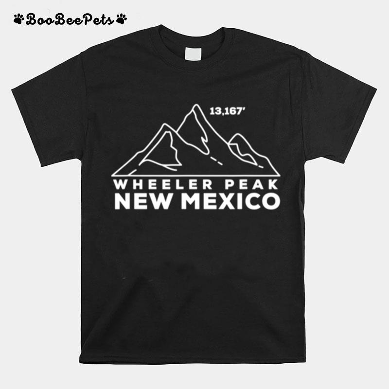 Wheeler Peak New Mexico Climbing Hiking Summit Elevation T-Shirt