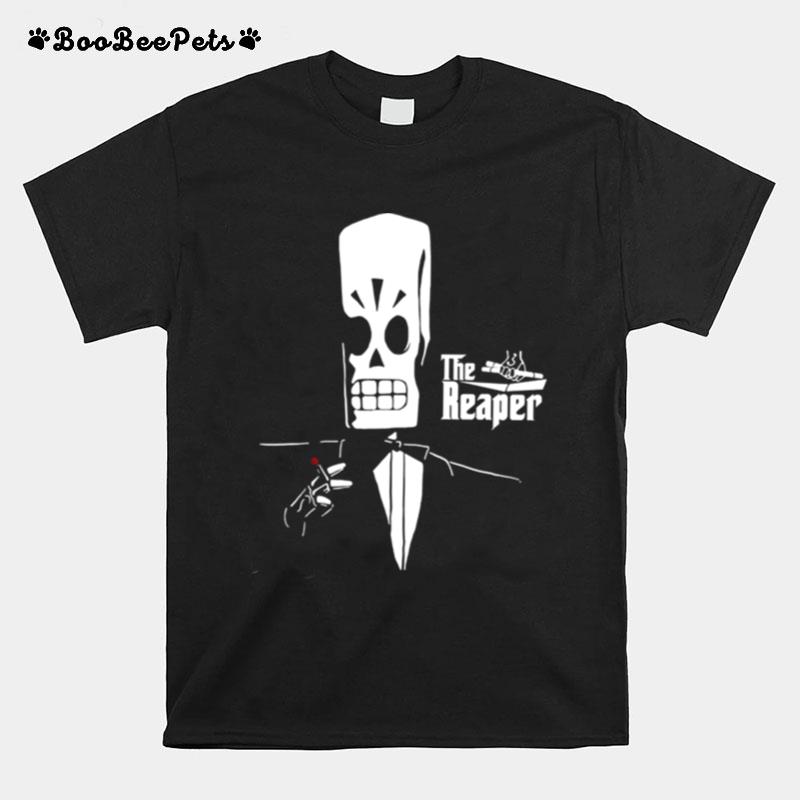 White Art The Reaper Halloween T-Shirt