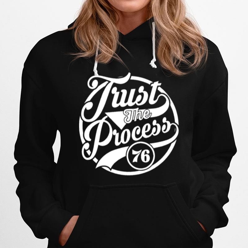 White Design Philadelphia 76Ers Trust The Process Hoodie