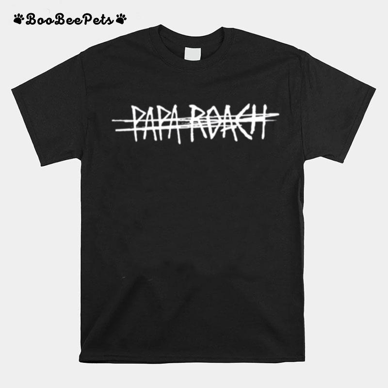 White Logo Papa Roach Band T-Shirt