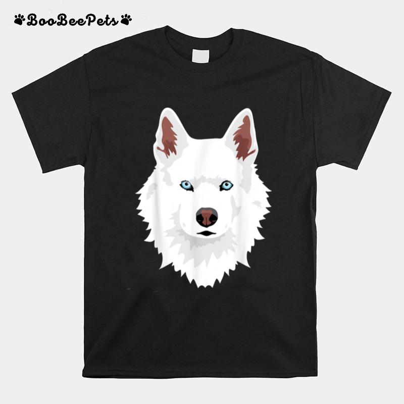 White Siberian Husky Canine White Snow Dog T-Shirt