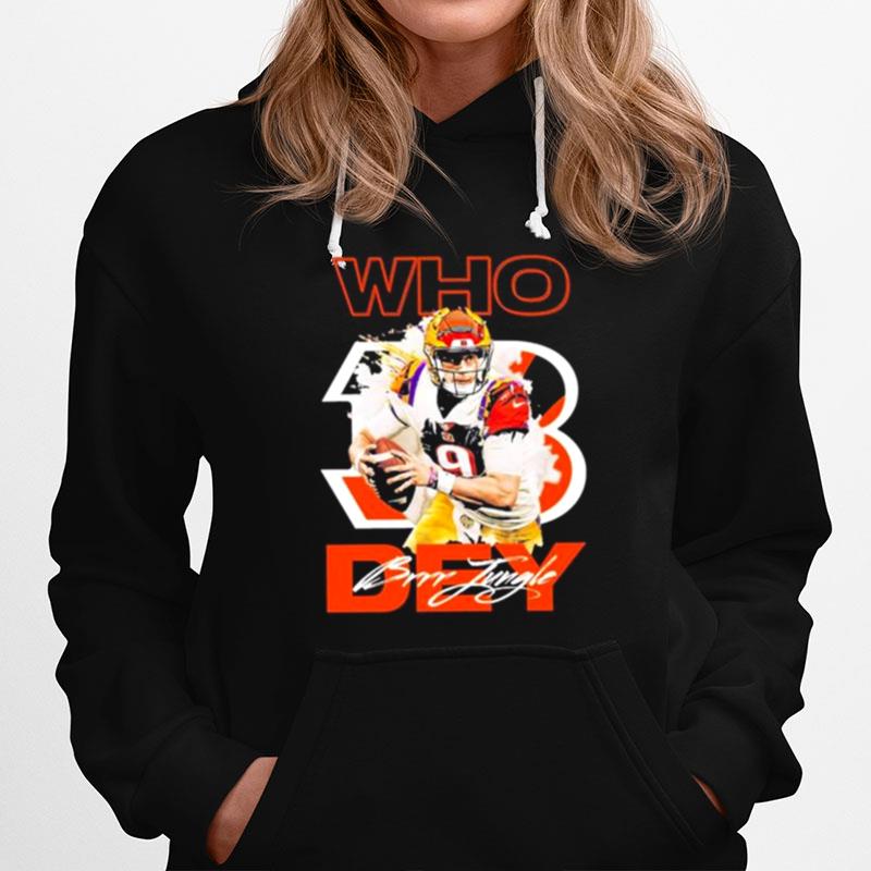 Who Dey Joe Burrow Signature 2023 Hoodie