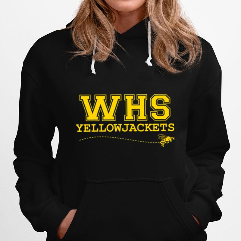 Whs Yellowjackets Logo Yellow Iconic Art Hoodie