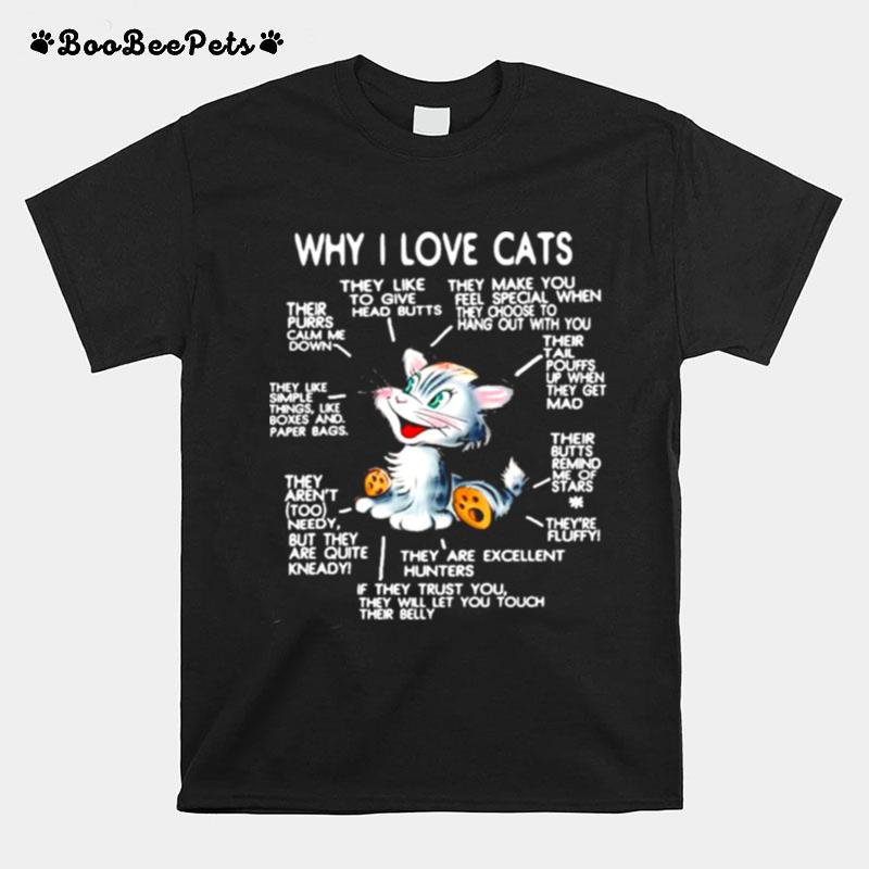 Why I Love Cats Reason T-Shirt