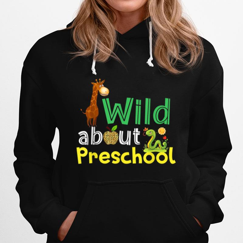 Wild About Preschool Zoo Boys Girls Student Hoodie