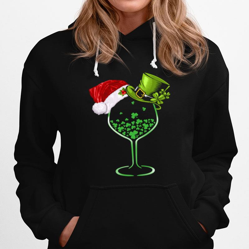 Wine St Patrick Hat Christmas Hoodie