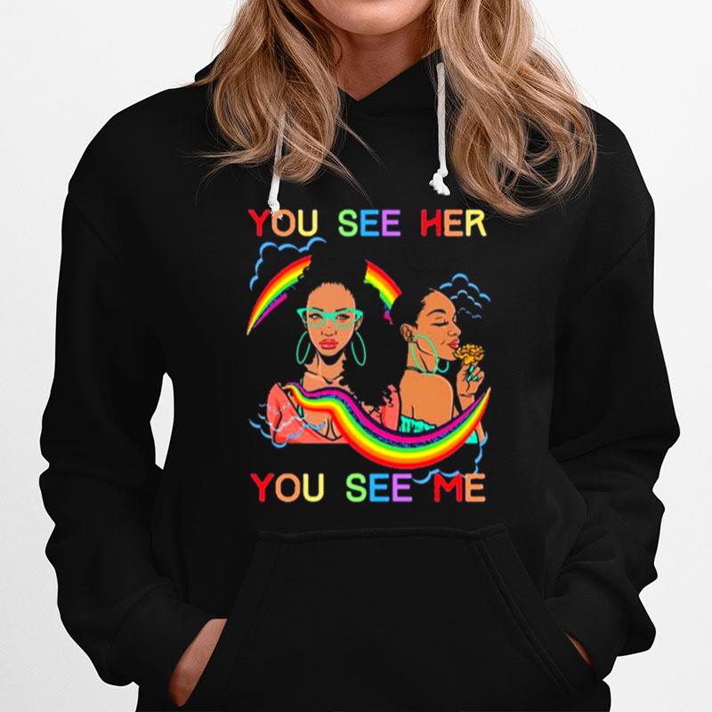 Wo Wife Valentines Crew Lesbian Lgbtq Rainbow Love Hoodie