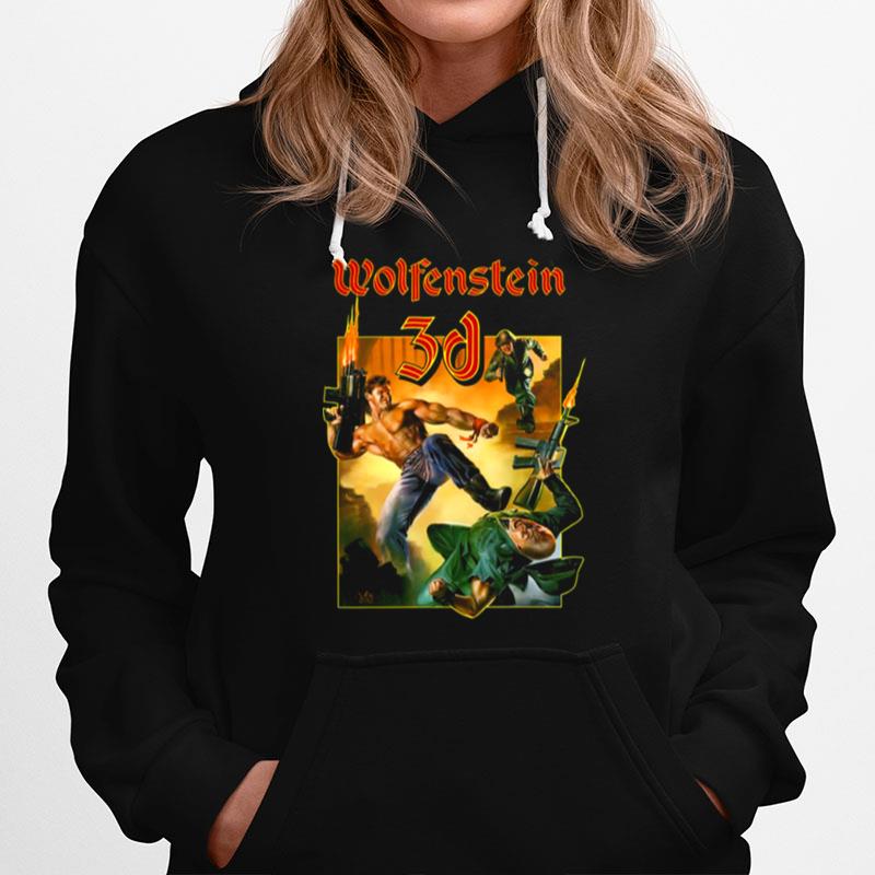 Wolfenstein 3D Design 90S Game Hoodie