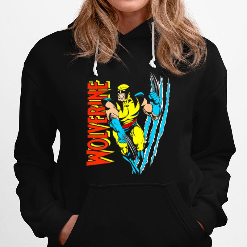 Wolverine Vintage Claw Slice X Men Marvel Comics Holiday Hoodie