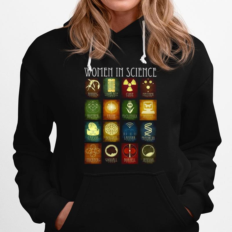 Women M Science Anning Lovelace Curie Hoodie