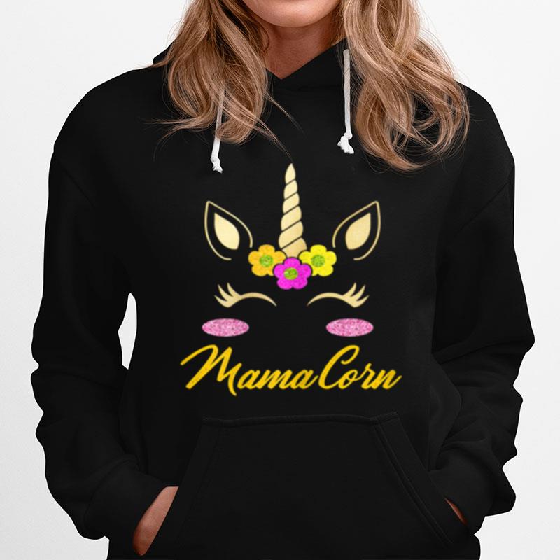 Womens Costume Unicorn Mom Mothers Day Mamacorn Hoodie