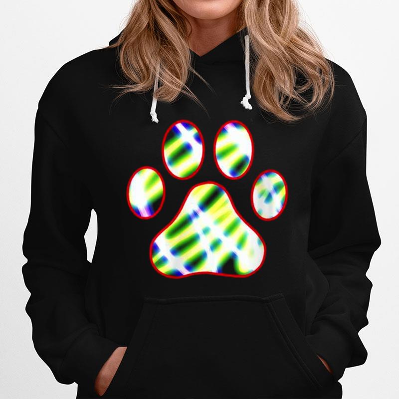 Womens Dog Cat Pawprint Design Hoodie