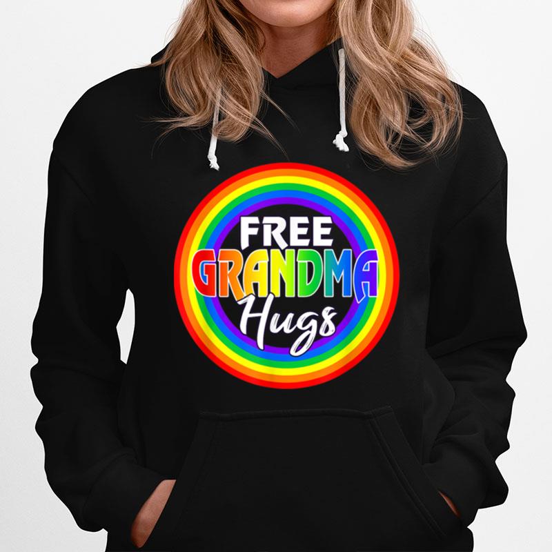 Womens Free Grandma Hugs Gay Lgbt Pride Month T B0B317Jcfx Hoodie