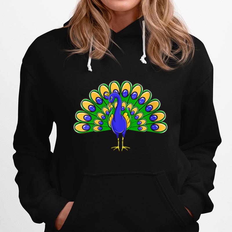 Womens Peacock Bird Love Peacock Birds Beautiful Peacock Hoodie