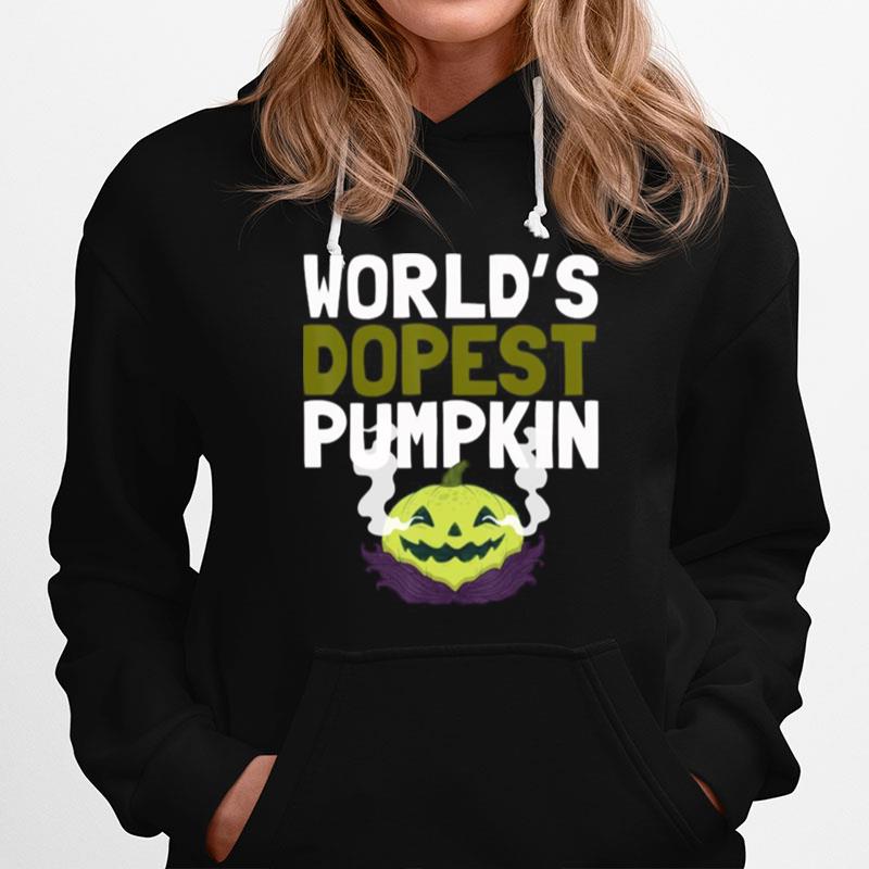 Worlds Dopest Pumpkin Weed Marijuana Halloween Hoodie