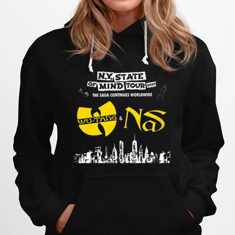 Wu Tang Clan Nas New York State Of Mind Tour 2023 Hoodie