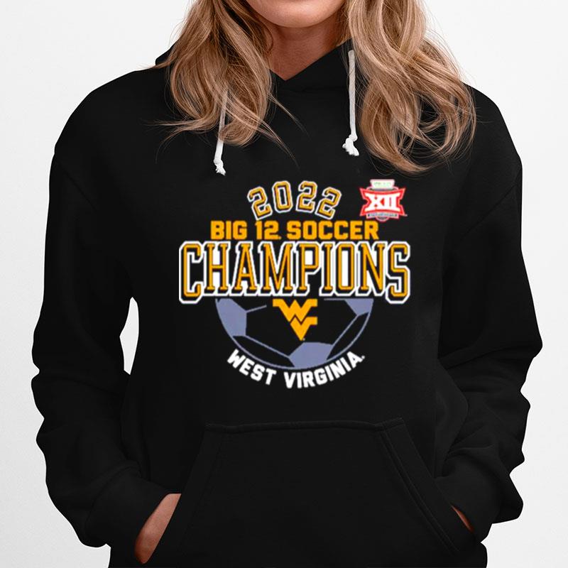 Wvu 84 West Virginia Mountaineers 2022 Big 12 Womens Soccer Conference Tournament Champions Locker Room Hoodie