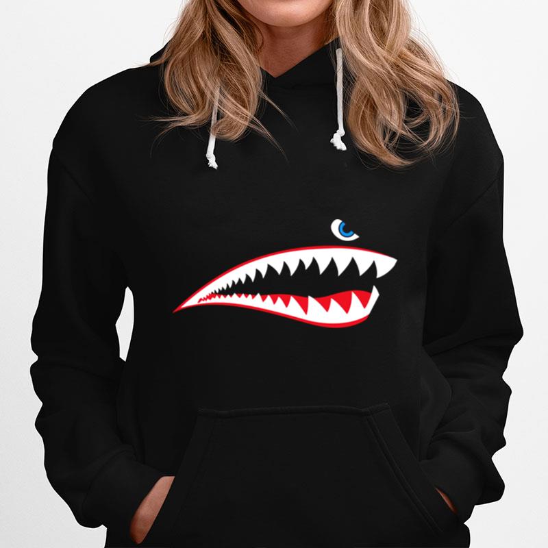 Ww2 Nose Art World War Ii Veteran Aircraft Shark Nose Art Hoodie