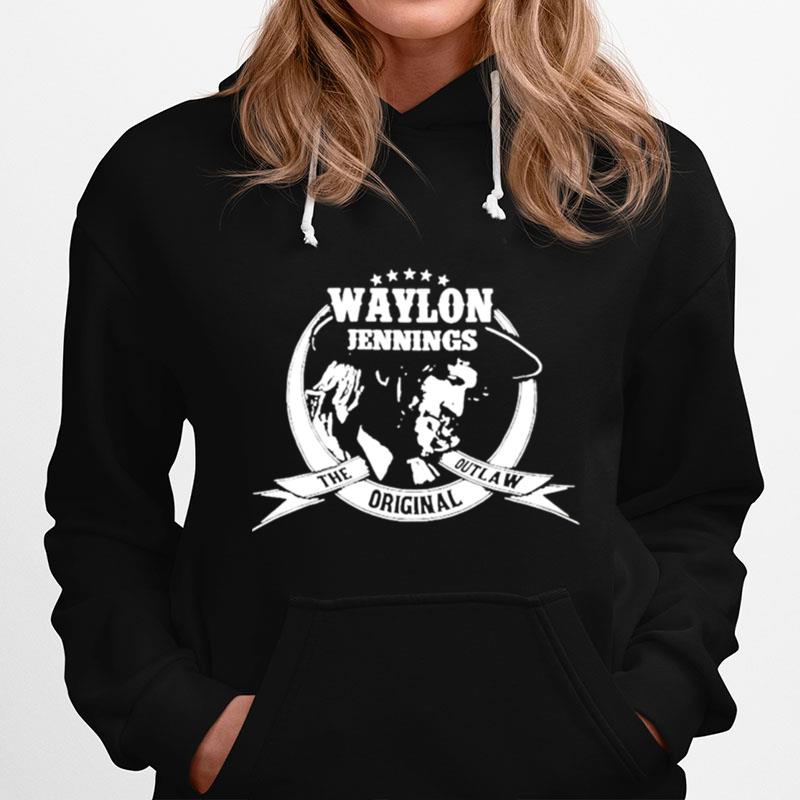 Wylon Jennings The Original Outlaw Hoodie