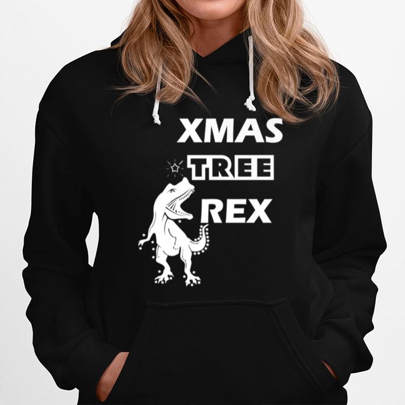 Xmas Tree Rex Dinosaur Christmass Hoodie