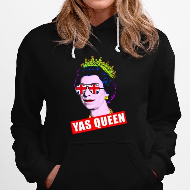 Yas Queen Elizabeth Ii Sunglasses Her Royal Highness Queen Of England Hoodie