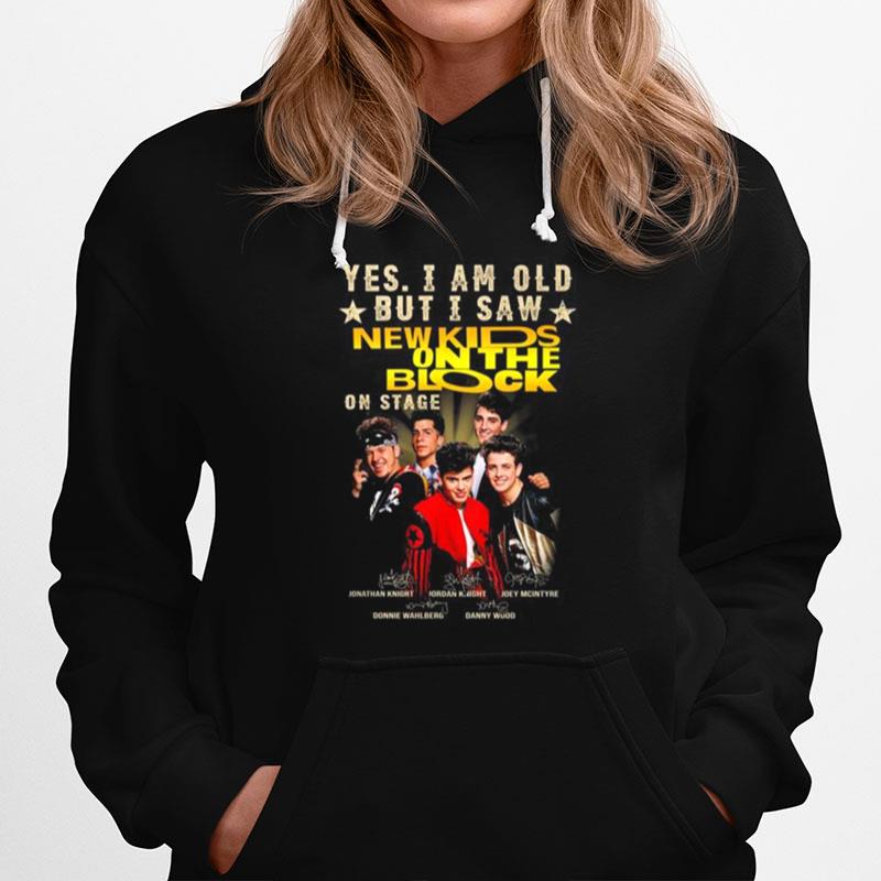 Yes I Am Old But I Saw New Kids On The Block Signatures Hoodie