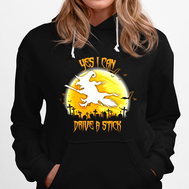 Yes I Can Drive A Stick Scary Spooky Horror Hoodie