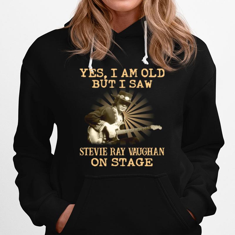 Yes Stevie Ray Vaughan On Stage Hoodie