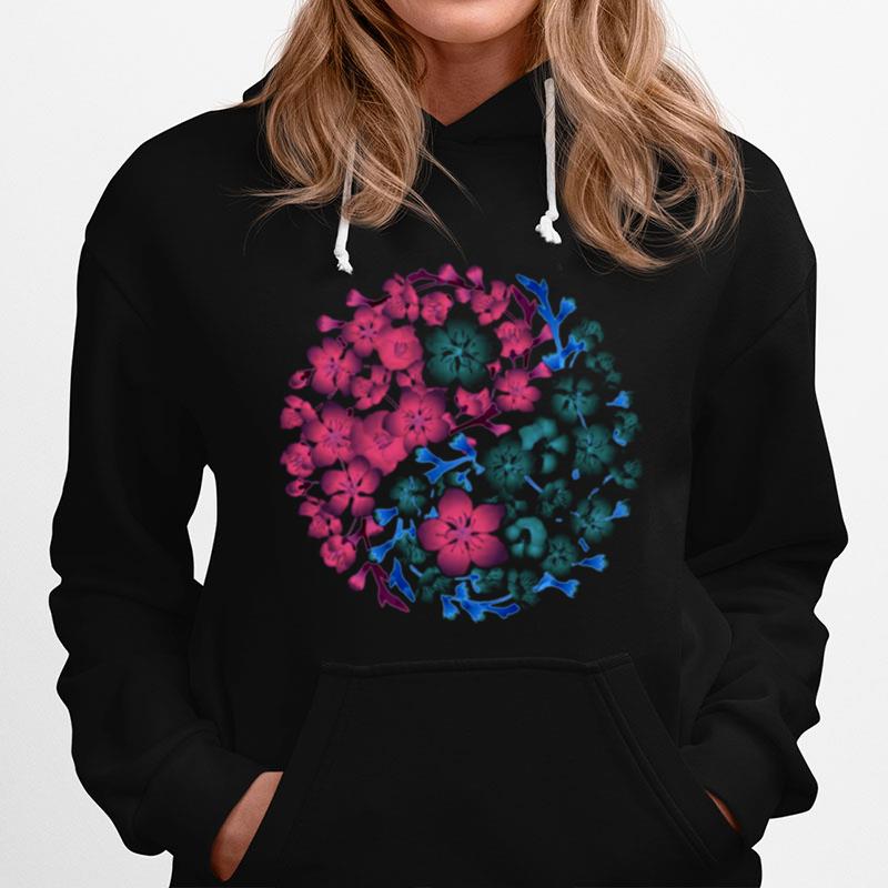 Yin And Yang Cherry Blossom Anime Style Hoodie