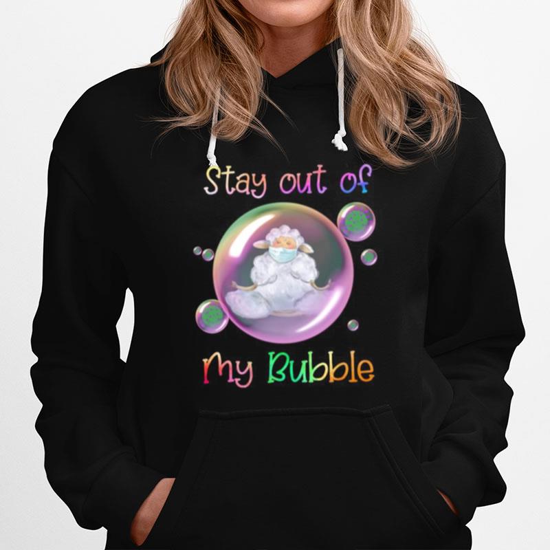 Yoga Sheep Mask Stay Out Of My Bubble Covid 19 Hoodie