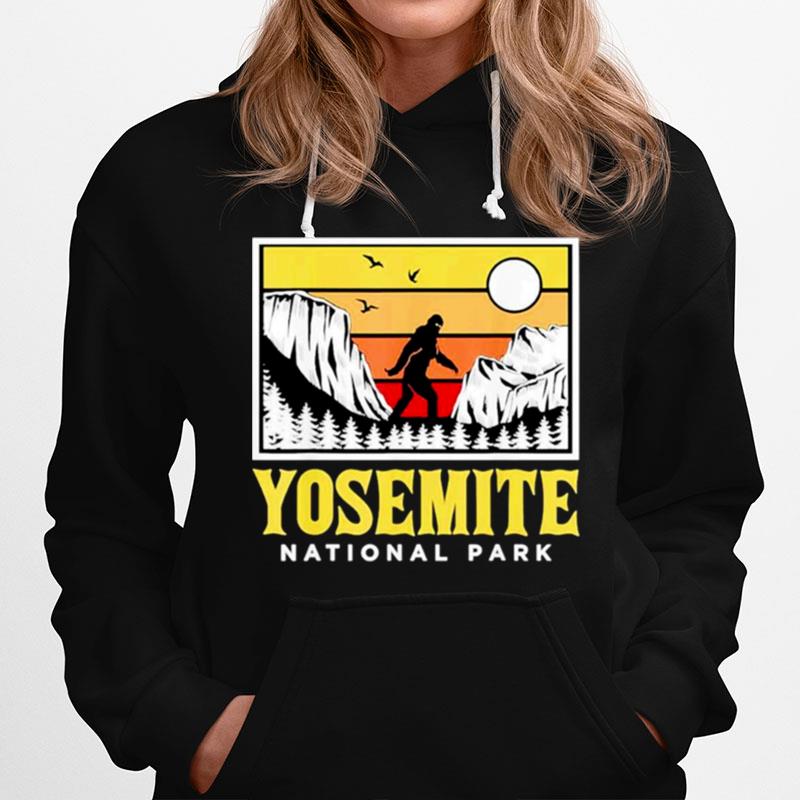 Yosemite National Park Us Bigfoot Sasquatch Yeti Vintage Hoodie