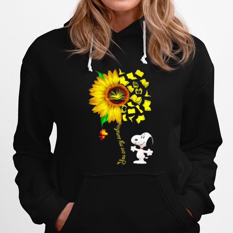 You Are My Sunshine Snoopy Woodstock Books Hoodie