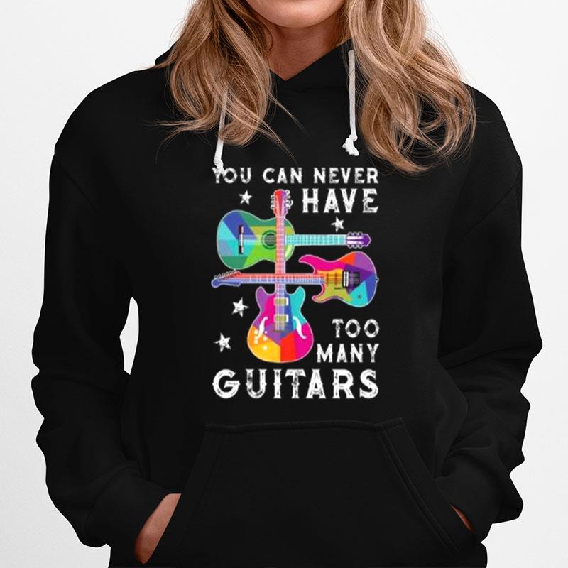You Can Never Have Too Many Guitars Funny Music Lover Hoodie
