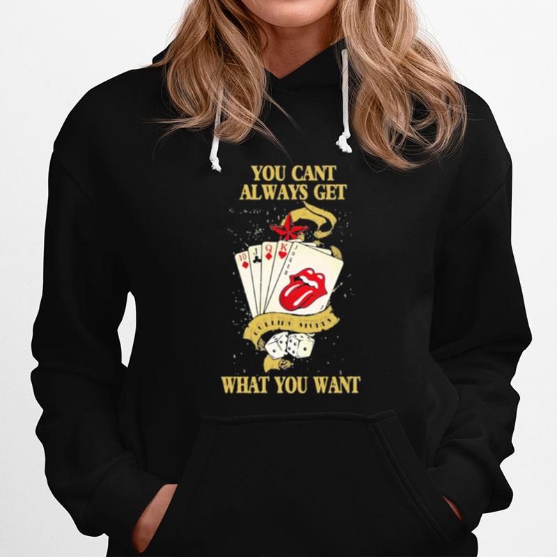 You Cant Always Get What You Want Card Rock And Roll Rolling Stone Lips Hoodie