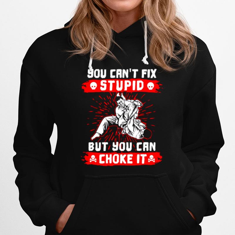 You Cant Fix Stupid But You Can Choke It Hoodie