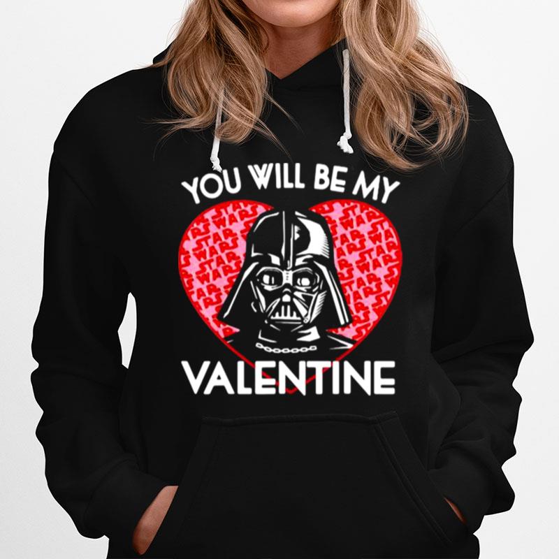 You Will Be My Valentine Star Wars The Mandalorian Heart Hoodie