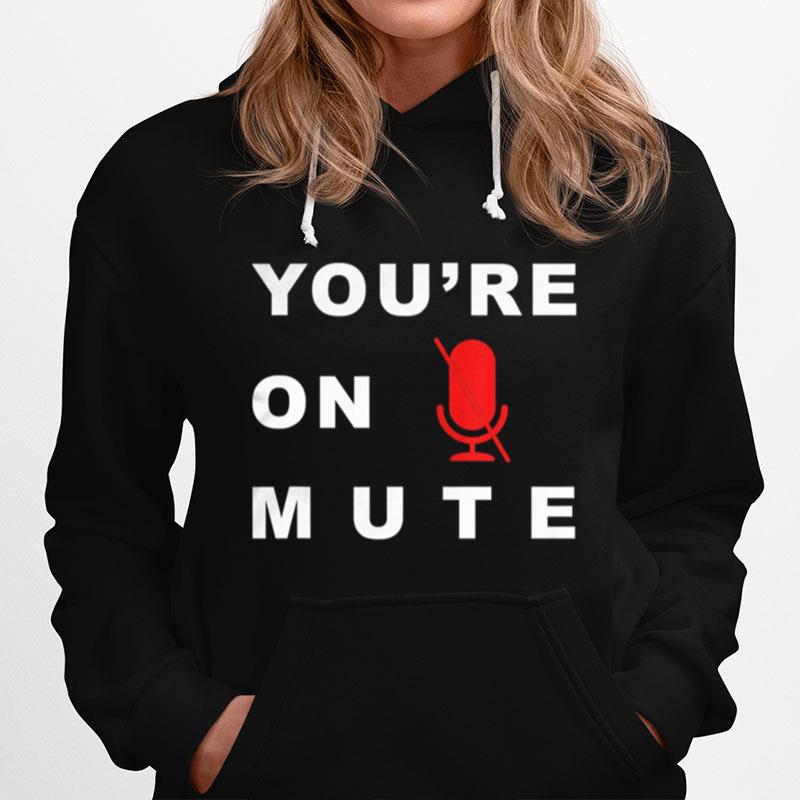 Youre On Mute Funny Quarantine Quote Novelty Hoodie