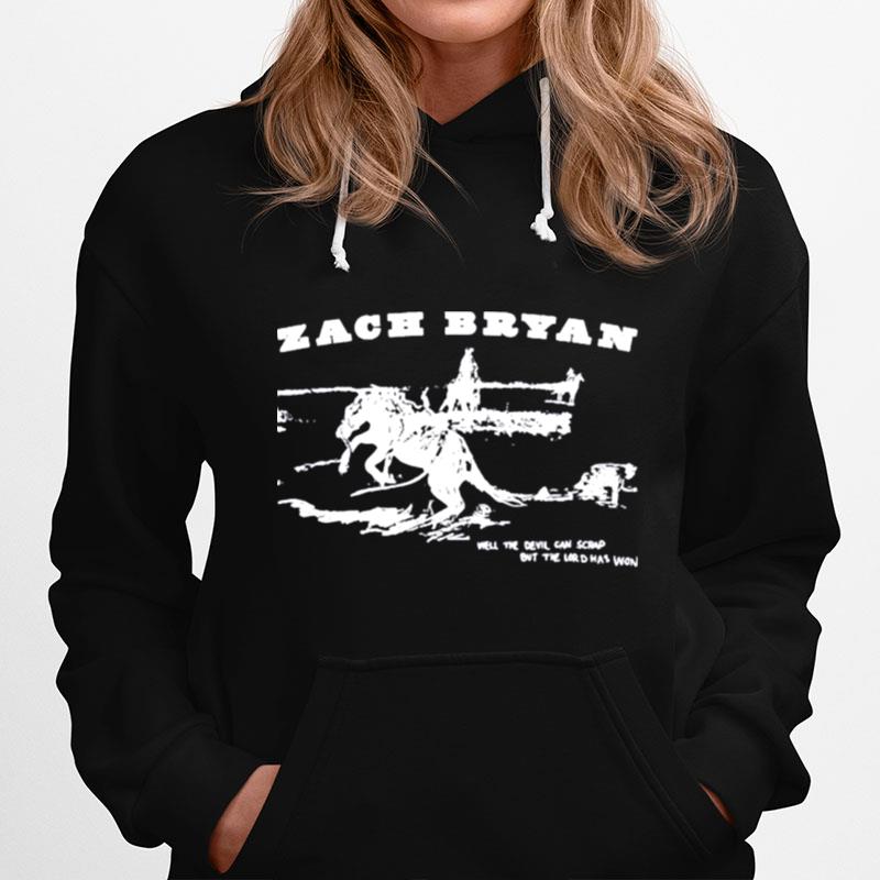 Zach Bryan Shop Well The Devil Can Scrap But The Lord Has Won Hoodie