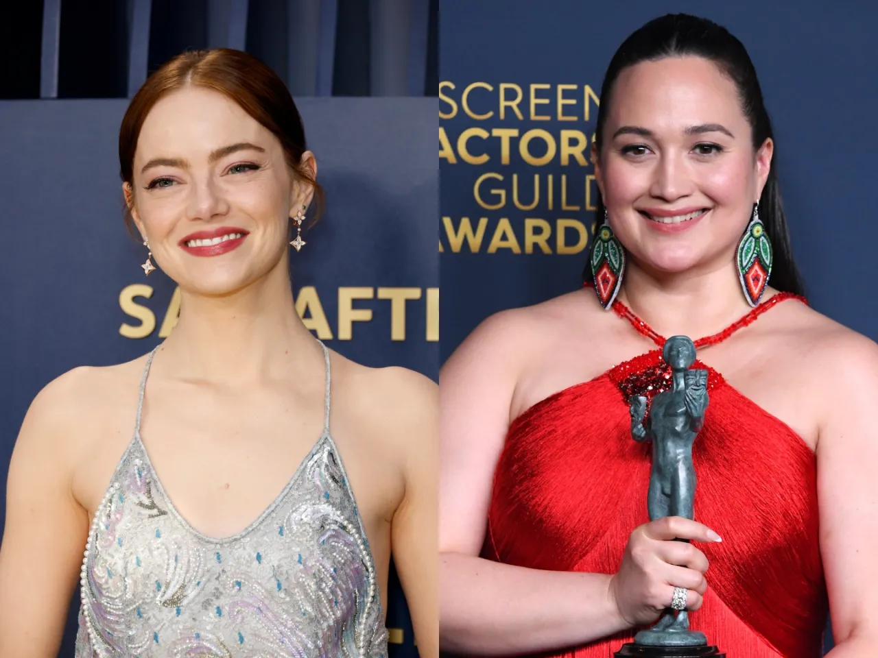 Emma Stone's Heartwarming Reaction to Lily Gladstone's SAG Award Win Captivates Audiences